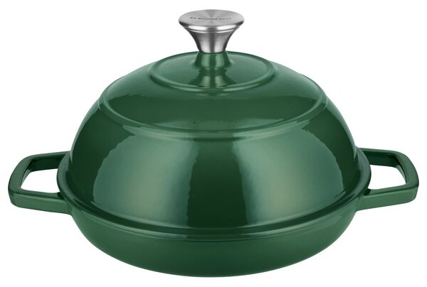 Silvercrest® Litinový hrnec/forma na pečení chleba Premium (kulatá, zelená) (100409856007)