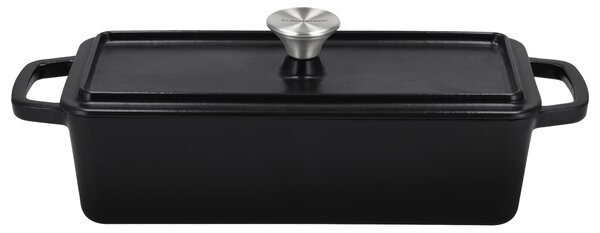 Silvercrest® Litinový hrnec/forma na pečení chleba Premium (obdélníkový, černá) (100409856002)