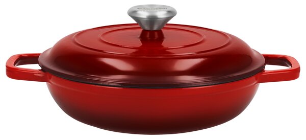 Silvercrest® Litinová servírovací pánev Premium, Ø 25 cm (červená) (100409708003)