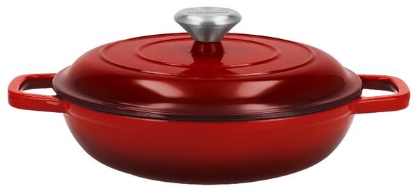 Silvercrest® Litinová servírovací pánev Premium, Ø 25 cm (červená) (100409708003)
