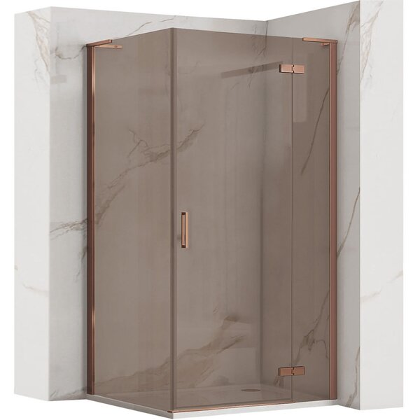 Sprchová kabina REA Hugo Copper Brush 80x80