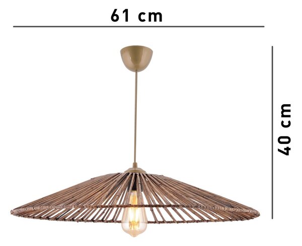 Opviq Závěsný lustr Conic hnědý