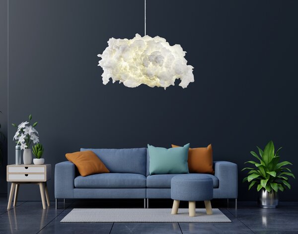 Opviq Závěsný lustr Serenity 60 cm bílý