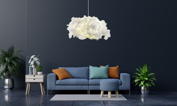 Opviq Závěsný lustr Serenity 60 cm bílý