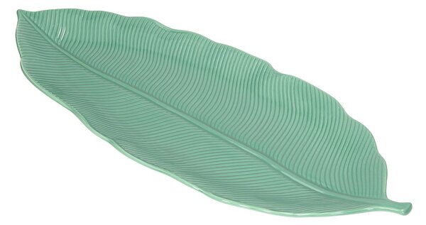 Talíř Jungle Leaves 47cm light green