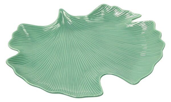 Talíř Jungle Leaves 35cm light green