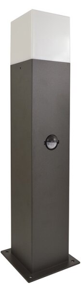 Venkovní lampa se senzorem NEW YORK 1xE27/12W/230V IP44 44 cm antracit