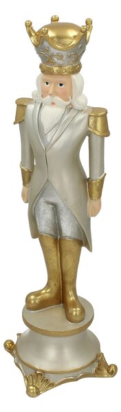 Figurka Louskáčka 42cm silver