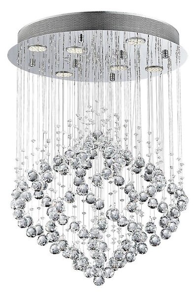 LUXERA 62412 - Křišťálový přisazený lustr CHESTER 6xGU10/50W/230V
