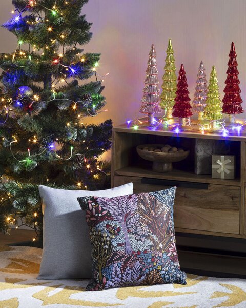 Decorace Růžový vánoční stromek 28cm