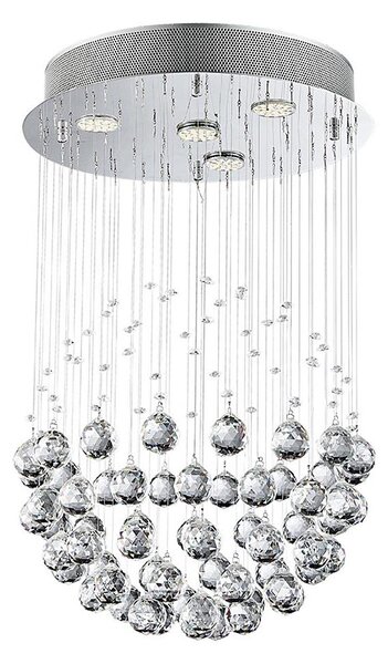 LUXERA 62413 - Křišťálový přisazený lustr XAVER 4xGU10/50W/230V