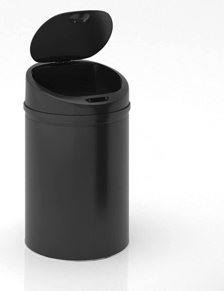 Bezdotykový odpadkový koš se senzorem, 60 l, černá