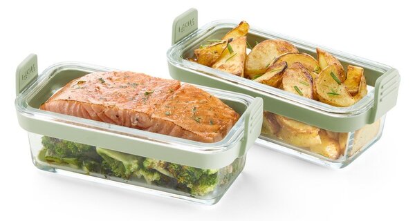 Skleněné formy do horkovzdušné fritézy v sadě 2 ks 20x9,5 cm – Lékué