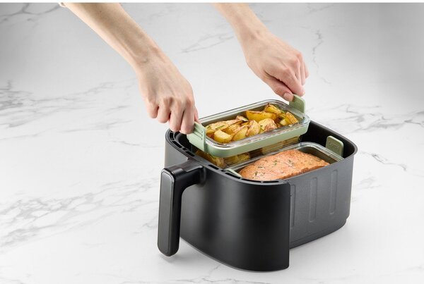 Skleněné formy do horkovzdušné fritézy v sadě 2 ks 20x9,5 cm – Lékué