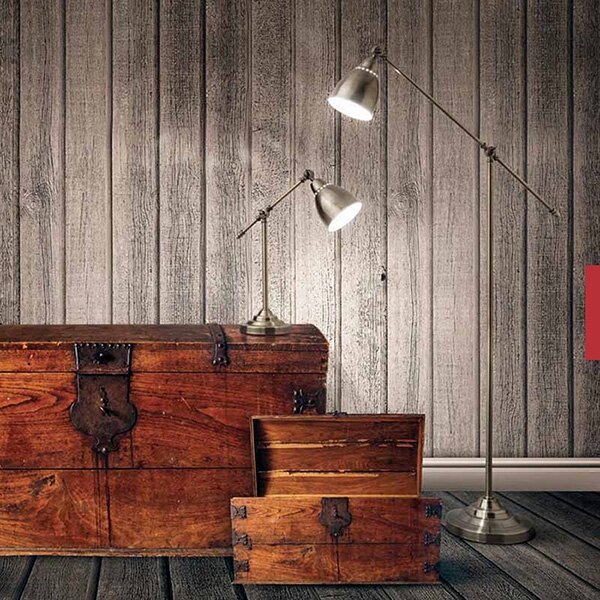Ideal Lux - Nástěnná lampa NEWTON 1xE27/42W/230V bronzová