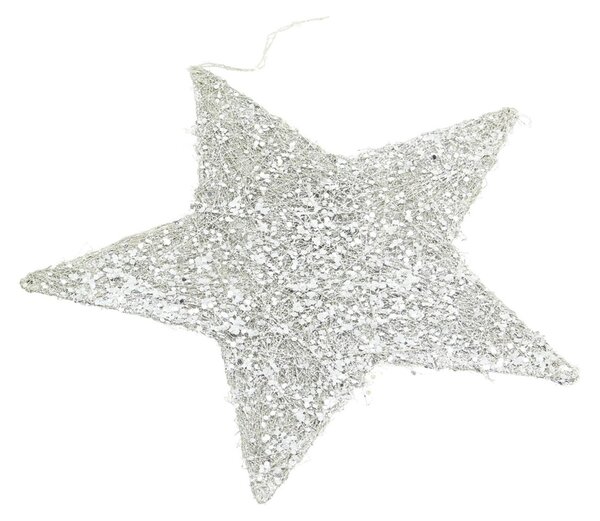 Vánoční ozdoba Star Silver 25 cm