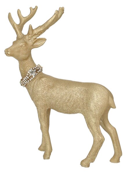 Figurka Deer Gold 18x8x23 cm