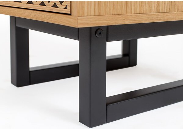 Komoda v dubovém dekoru Woodman Camden Diamond, 40 x 123 cm