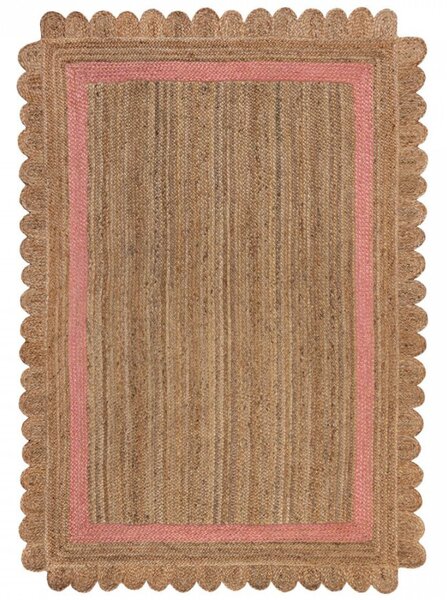 Hans Home | Kusový koberec Grace Jute Natural/Pink - 120x170