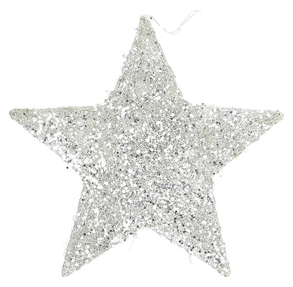 Vánoční ozdoba Star Silver 25 cm
