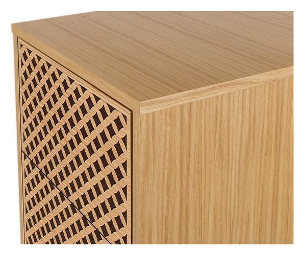 Komoda v dubovém dekoru Woodman Camden Diamond, 40 x 123 cm