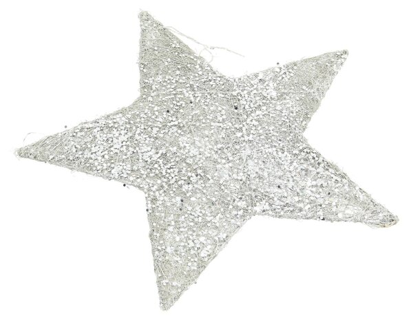 Vánoční ozdoba Star Silver 30 cm
