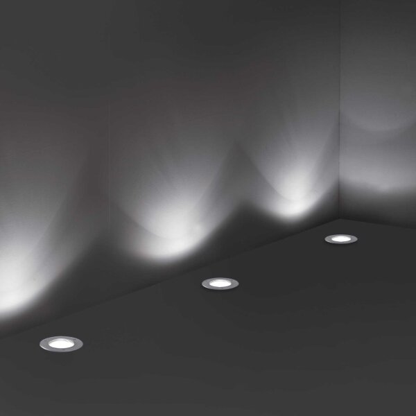 Ideal Lux - Venkovní nájezdové svítidlo PARK 1xGU10/20W/230V IP65 chrom