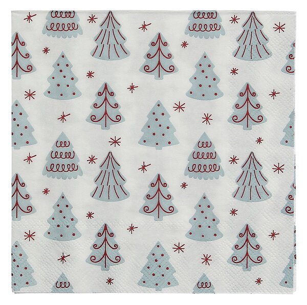 Vánoční ubrousky Winter Trees I 16x16 cm