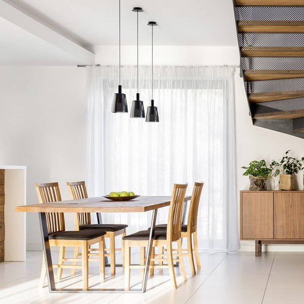 BELLINI M LED závěsná černá kouřové sklo 230V LED 5W 30° 3000K - RED - DESIGN RENDL