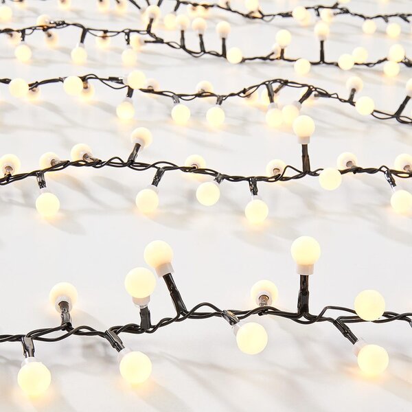 WHITE BULBS Světelný řetěz venkovní mini žárovky 300 světel