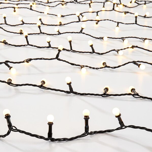 WHITE BULBS Světelný řetěz venkovní mini žárovky 200 světel