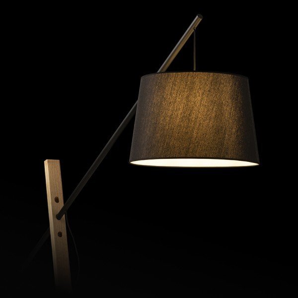 DANTE stojanová černá dřevo 230V E27 25W - RED - DESIGN RENDL