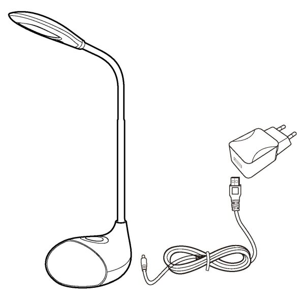 Eglo 97078 - LED Stmívatelná stolní lampa CABADO 1 LED/2,2W+0,3W/230V RGB