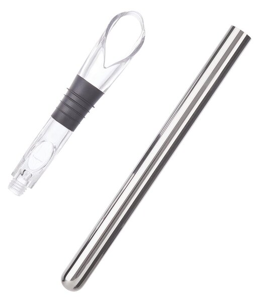 SOMMELIER Nálevka na víno s chladicí tyčí 32 cm