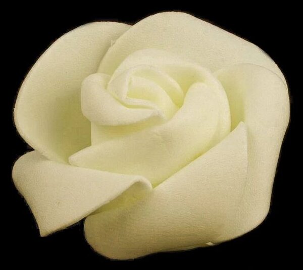 Dekorační pěnová růže Ø4,5 cm balení 10 kusů - 8 krémová světlá
