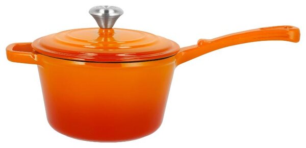 Silvercrest® Litinový rendlík Premium, Ø 18 cm (oranžová) (100409483005)