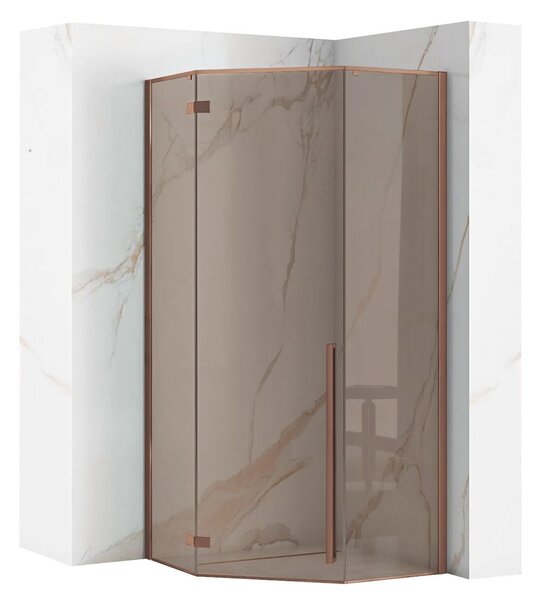 Sprchový kout REA DIAMOND 90x90 COPPER BRUSH