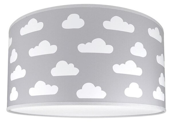 Dětské stropní svítidlo CLOUDS GREY 2xE27/60W/230V šedá