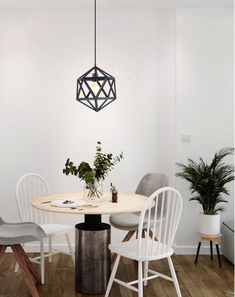 Eglo 49761 - Závěsné svítidlo EMBLETON 1xE27/60W/230V