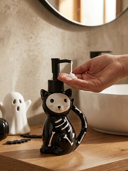 Sinsay - Dávkovač na mýdlo s halloweenským motivem - černá