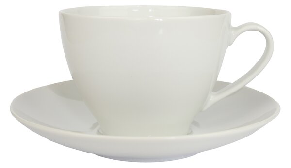 Karlovarský porcelán Hrnek Vys 380 ml s podšálkem