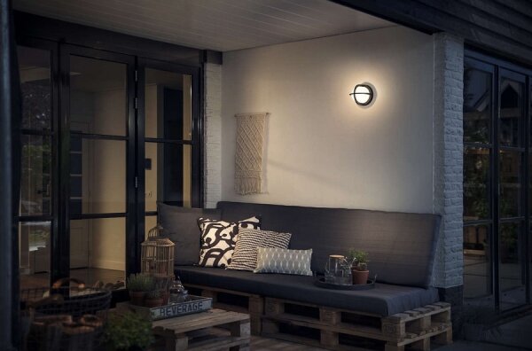 Philips 17380/30/PN - Venkovní nástěnné svítidlo MYGARDEN ASTILBE 1xE27/42W/230V IP44