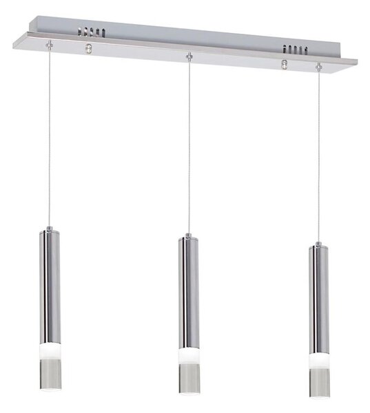 LED Lustr na lanku ICE 3xLED/5W/230V