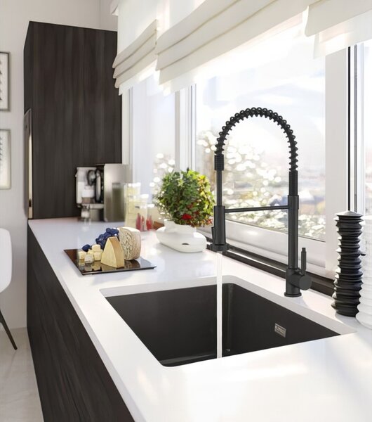 Dřezová baterie Alveus Urban-S Black matt