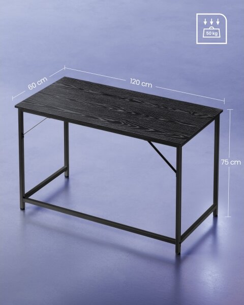 Psací stůl SOLEA 120x60 cm černá