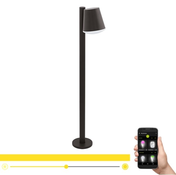 Eglo 33561 - LED Stm. venkovní lampa CALDIERO-C 1xE27/9W/230V IP44 antracit