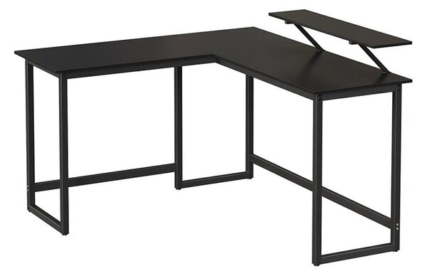 Rohový psací stůl SOLEA 140x130 cm černá