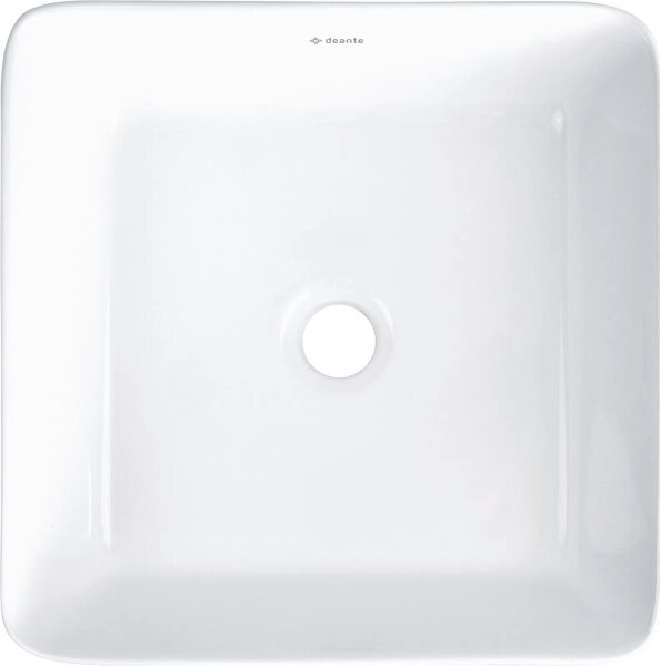 Deante CDJ_6U3S - Umyvadlo na desku JASMIN 34,5x34,5 cm keramika/bílá
