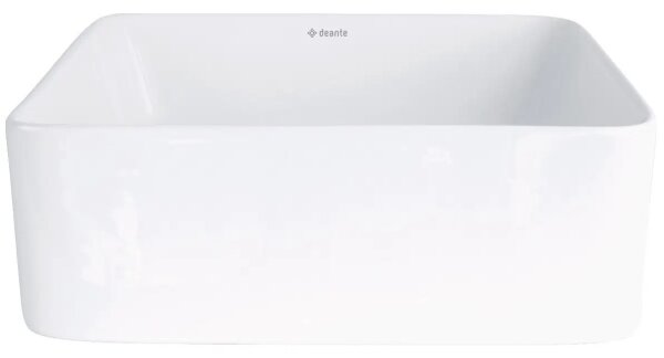 Deante CDJ_6U3S - Umyvadlo na desku JASMIN 34,5x34,5 cm keramika/bílá