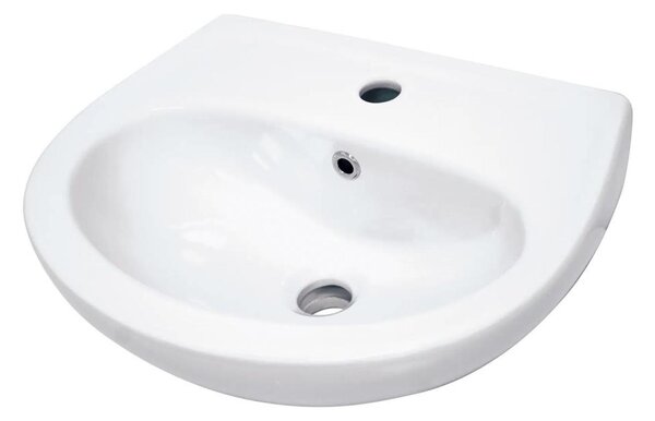 Deante CDJ_6U4W - Závěsné umyvadlo s otvorem JASMIN 45,7x36,4 cm keramika/bílá